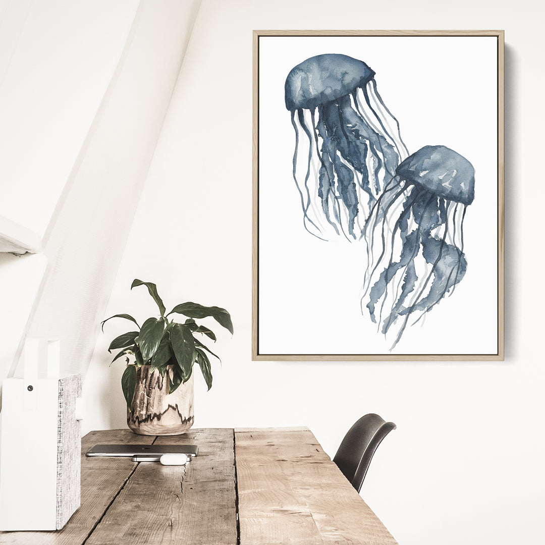 Navy Blue Jellyfish Duo - Jetty Home
