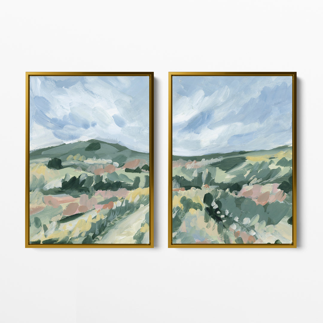 Fields in Motion Diptych - Set of 2 - Jetty Home