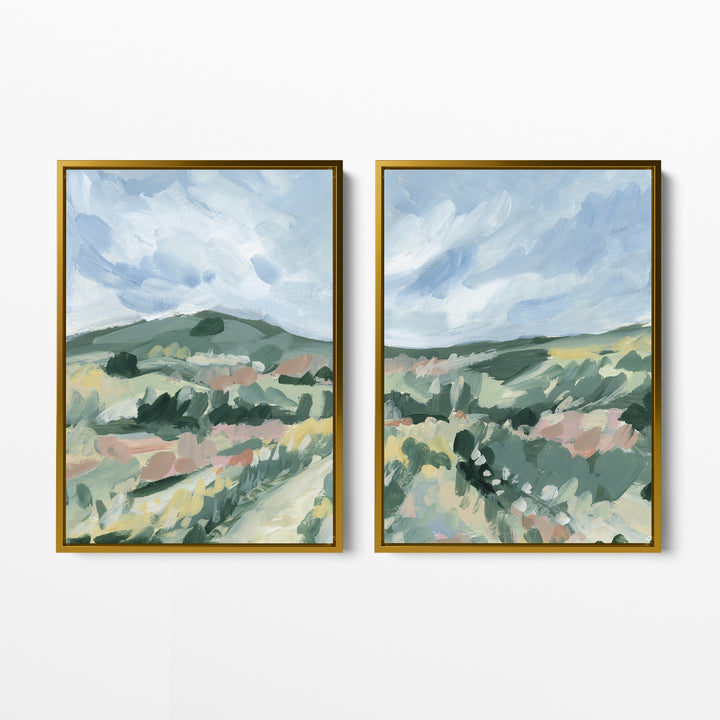 Fields in Motion Diptych - Set of 2 - Jetty Home