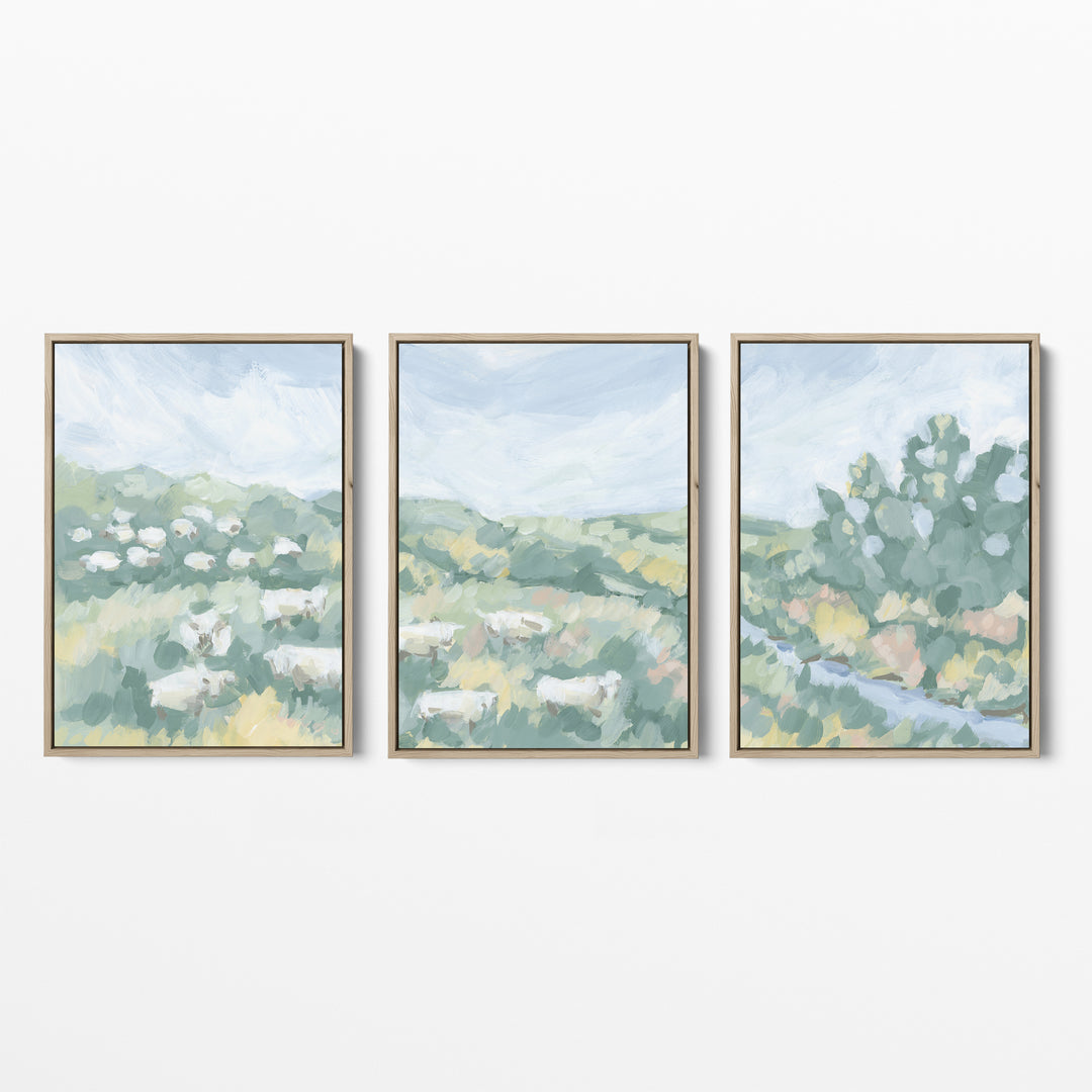 Countryside Flock Triptych - Set of 3 - Jetty Home