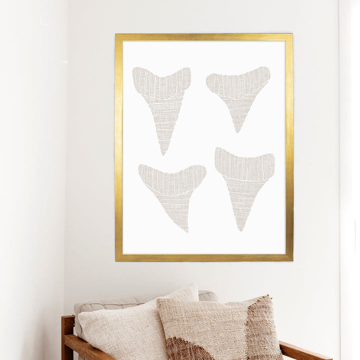 Woven Shark Teeth Illustration