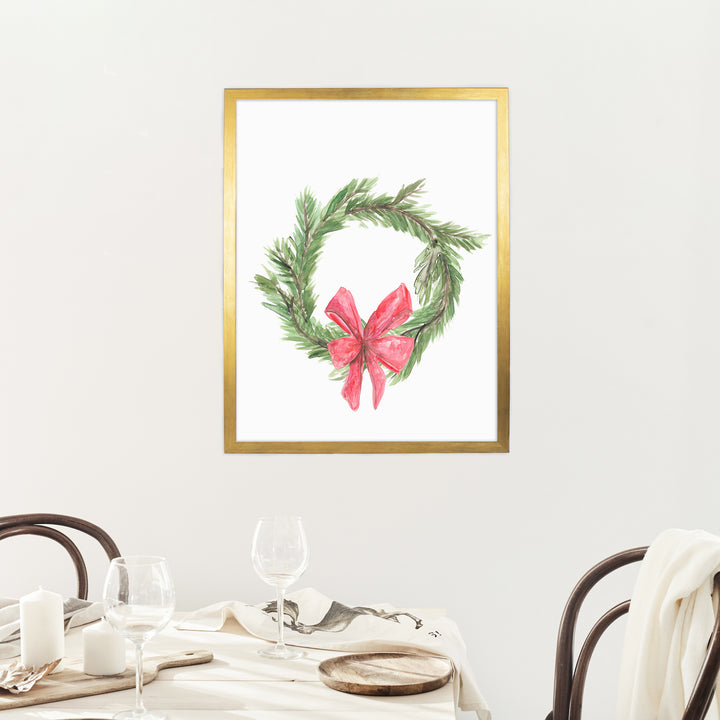 Watercolor Christmas Wreath - Jetty Home