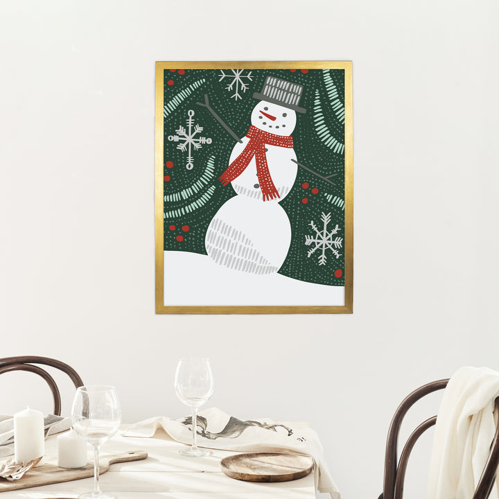 Folk Winter Snowman - Jetty Home