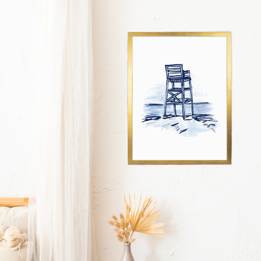 Blue Lifeguard Tower - Jetty Home