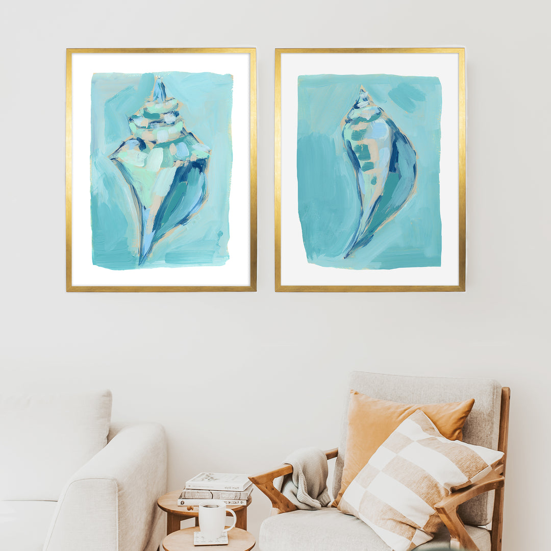 Shoreside Shells Diptych - Set of 2