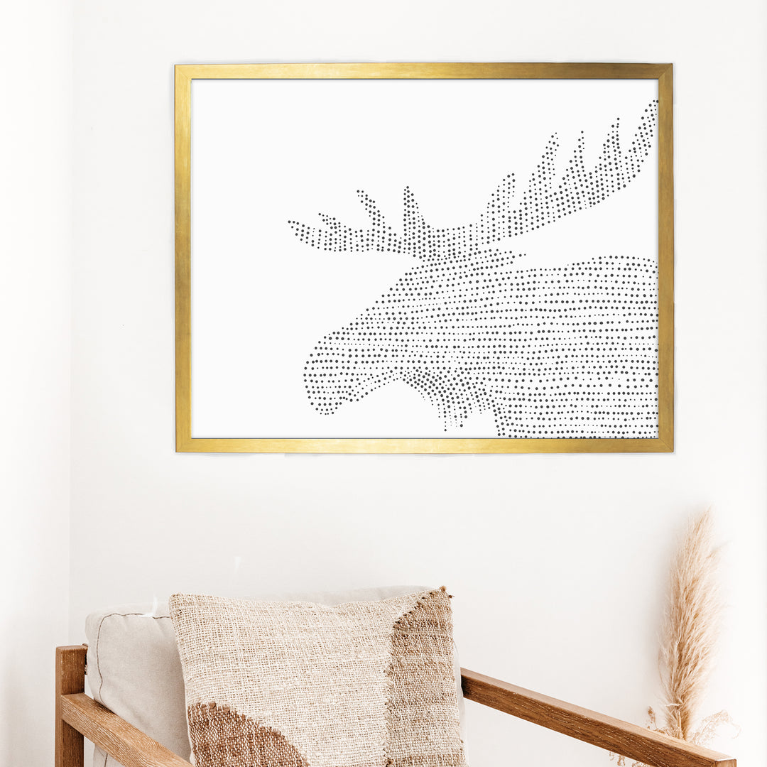 Minimalist Moose Illustration