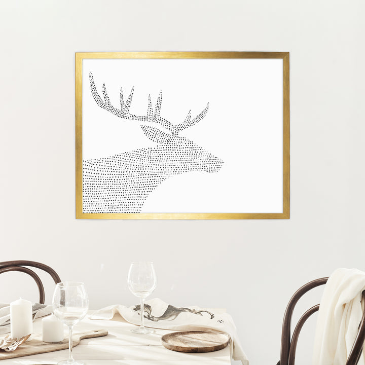 Minimalist Deer Illustration