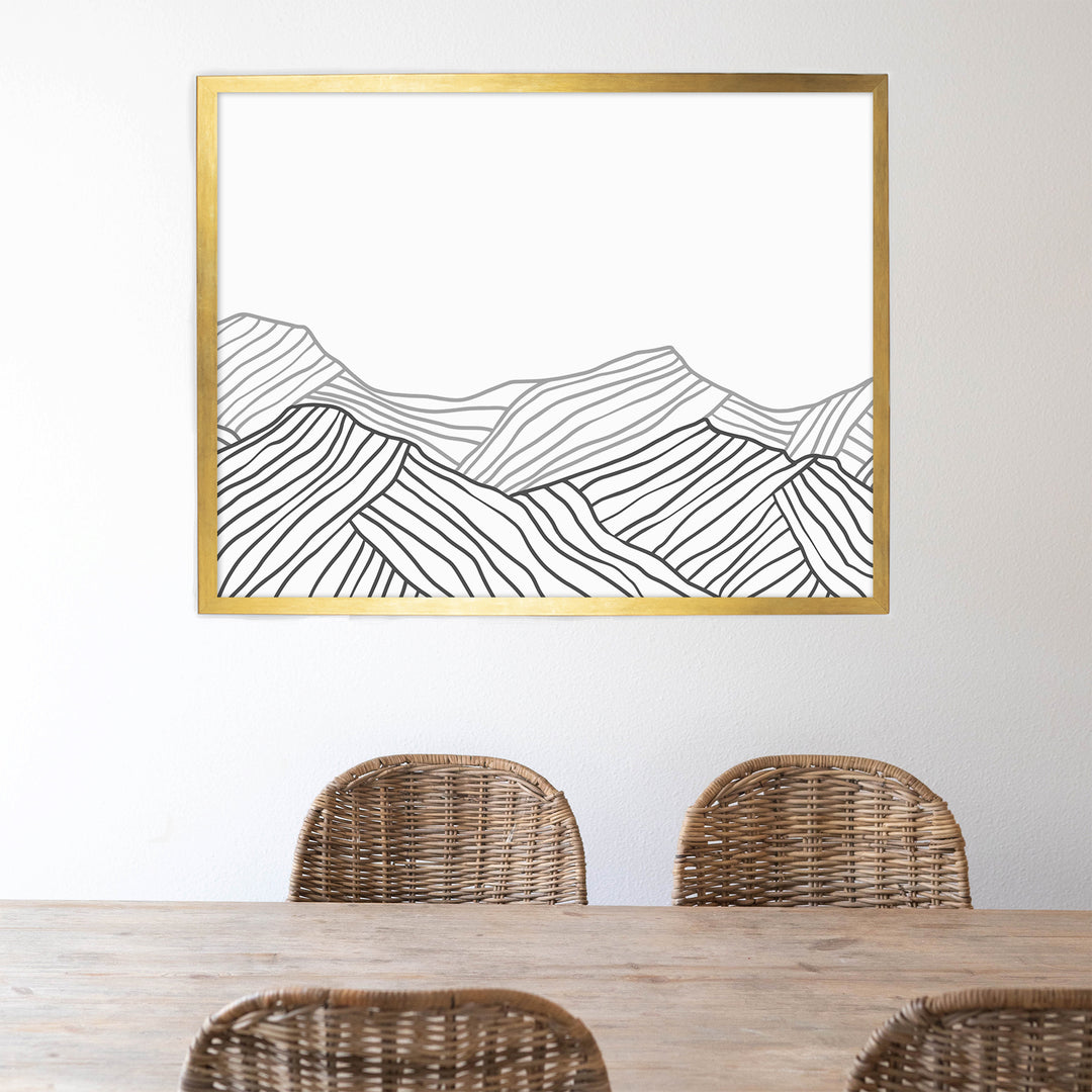 Minimalist Mountainscape