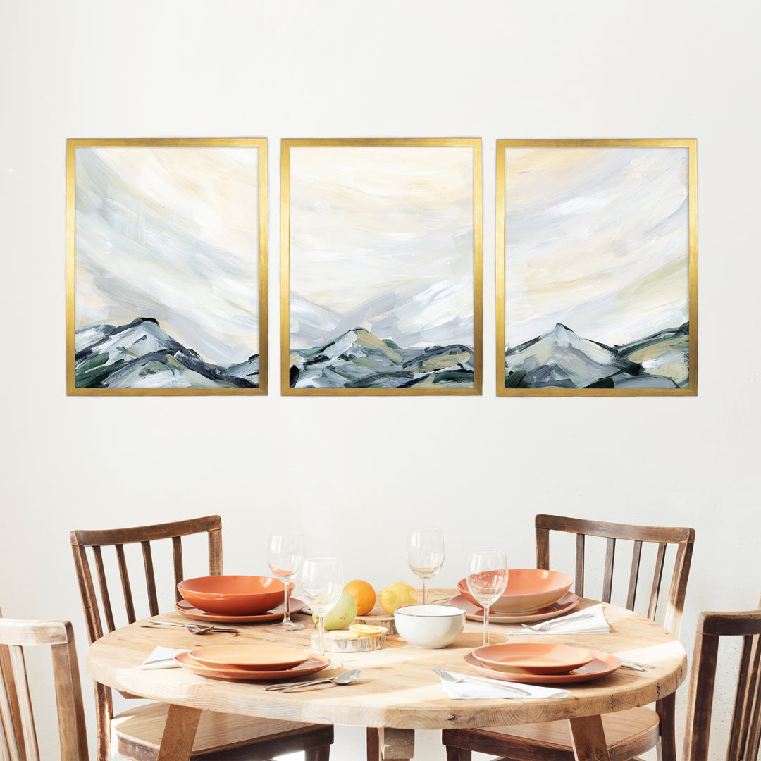 Mountain Landscape Vista - Set of 3