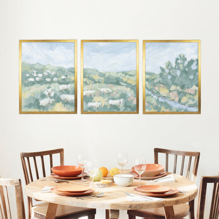 Countryside Flock Triptych - Set of 3 - Jetty Home