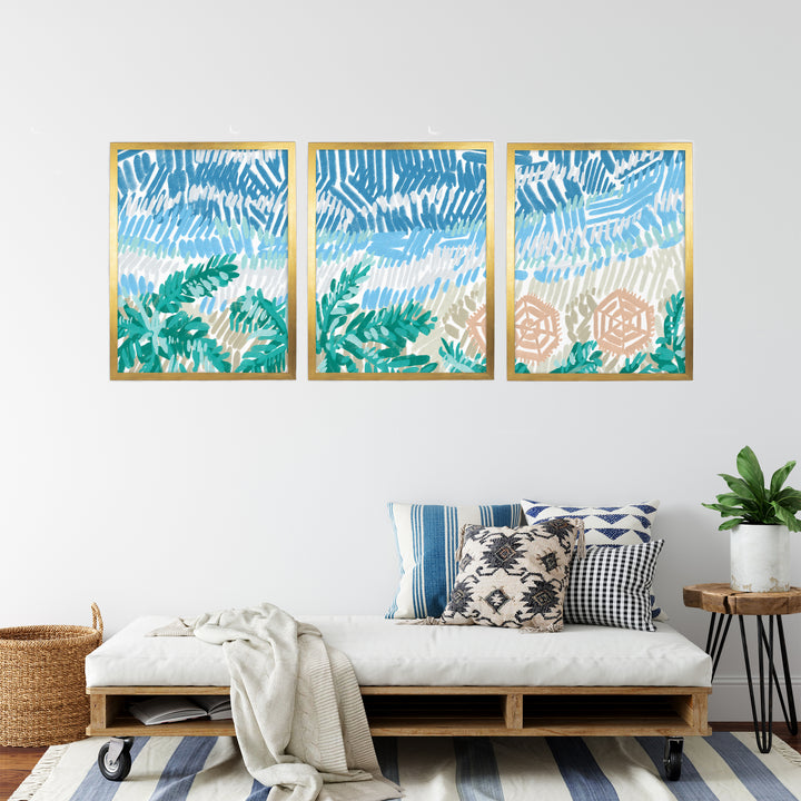 Between Tidelines Triptych - Set of 3