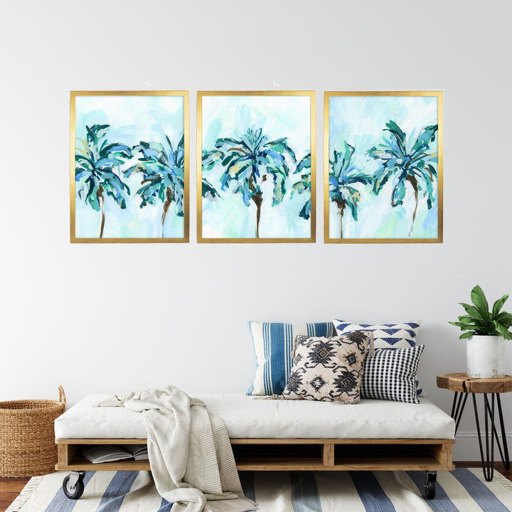 Breezy Island Palms - Set of 3