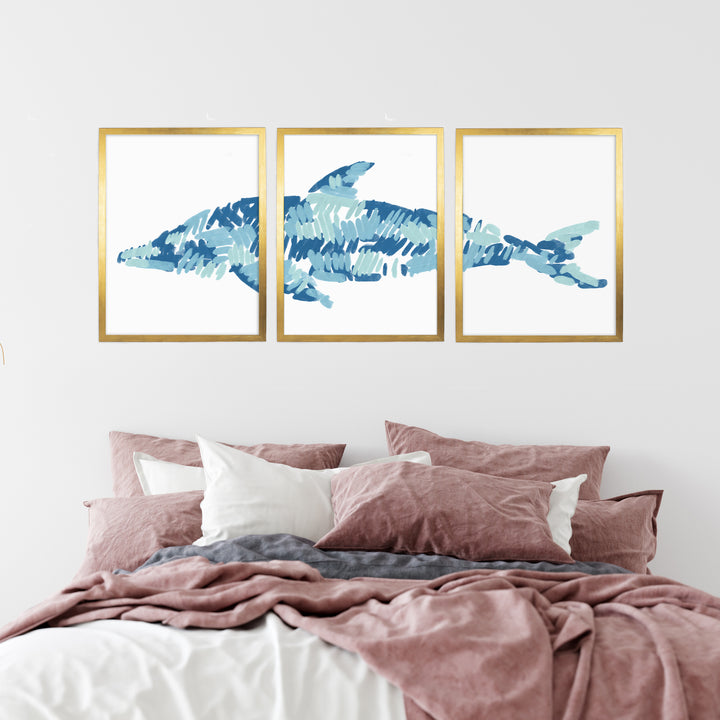 The Dolphin Triptych - Set of 3