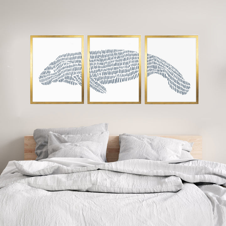 Manatee Illustration - Set of 3