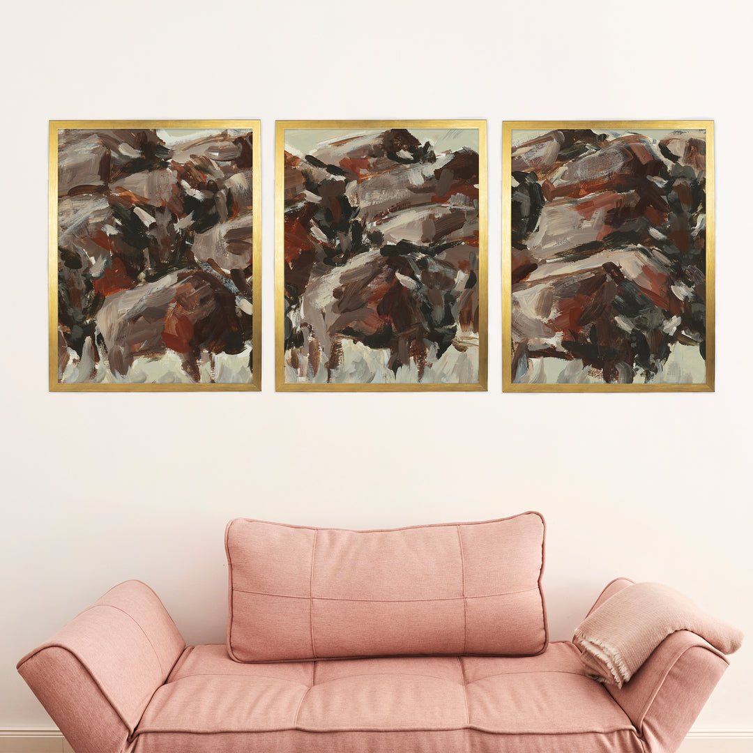 The Wild West Triptych - Set of 3