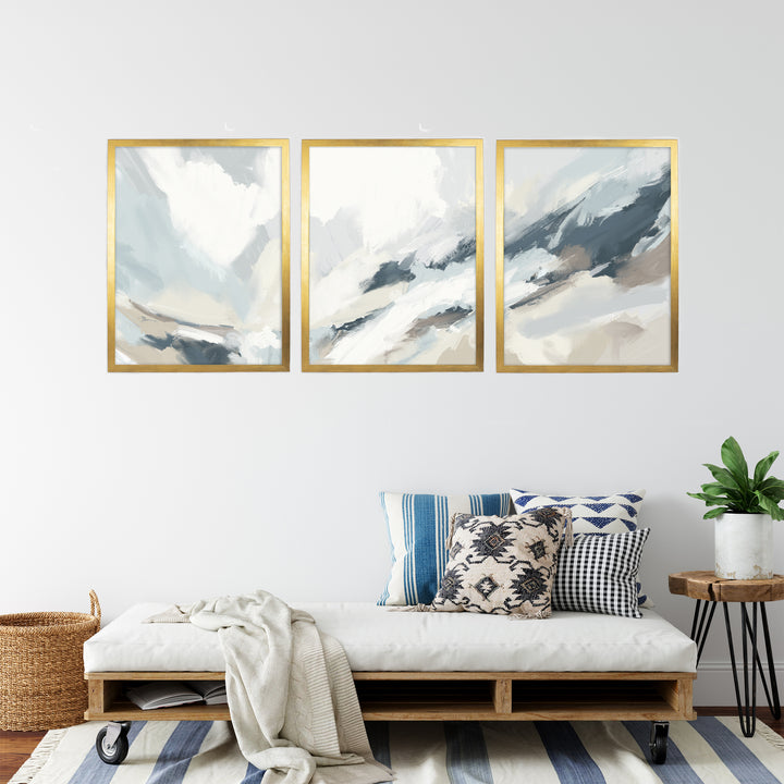 Wave Churn Triptych - Set of 3