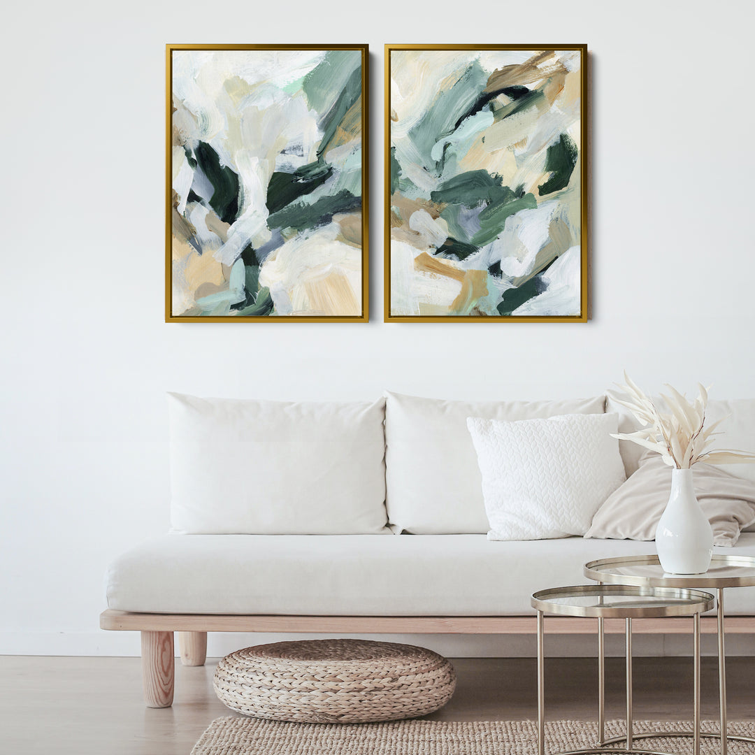 Contemporary Greens - Set of 2