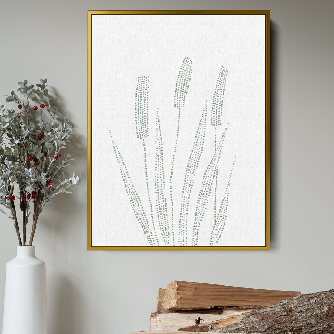 Modern Cattail Illustration