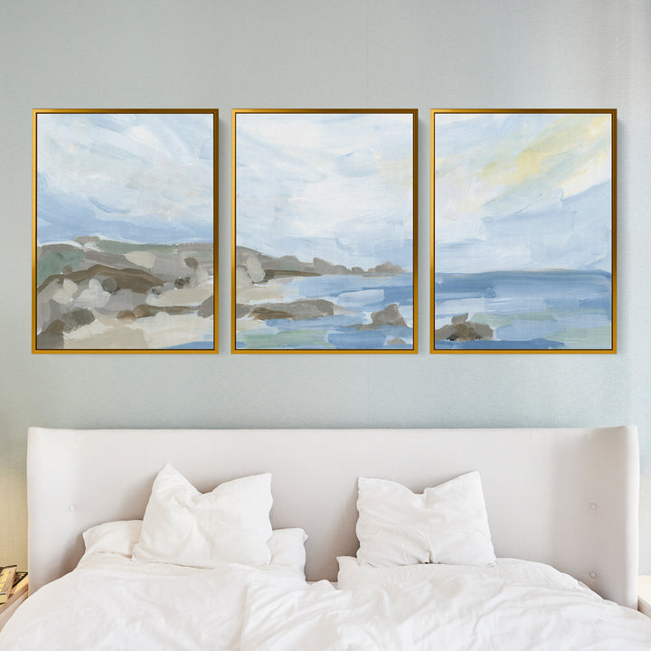 Coastline in the Morning - Set of 3