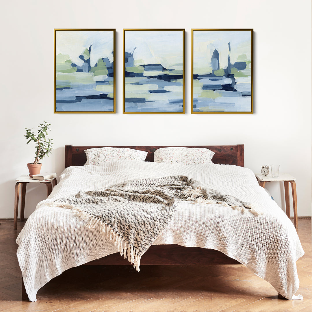 The Rippled Lakeside - Set of 3