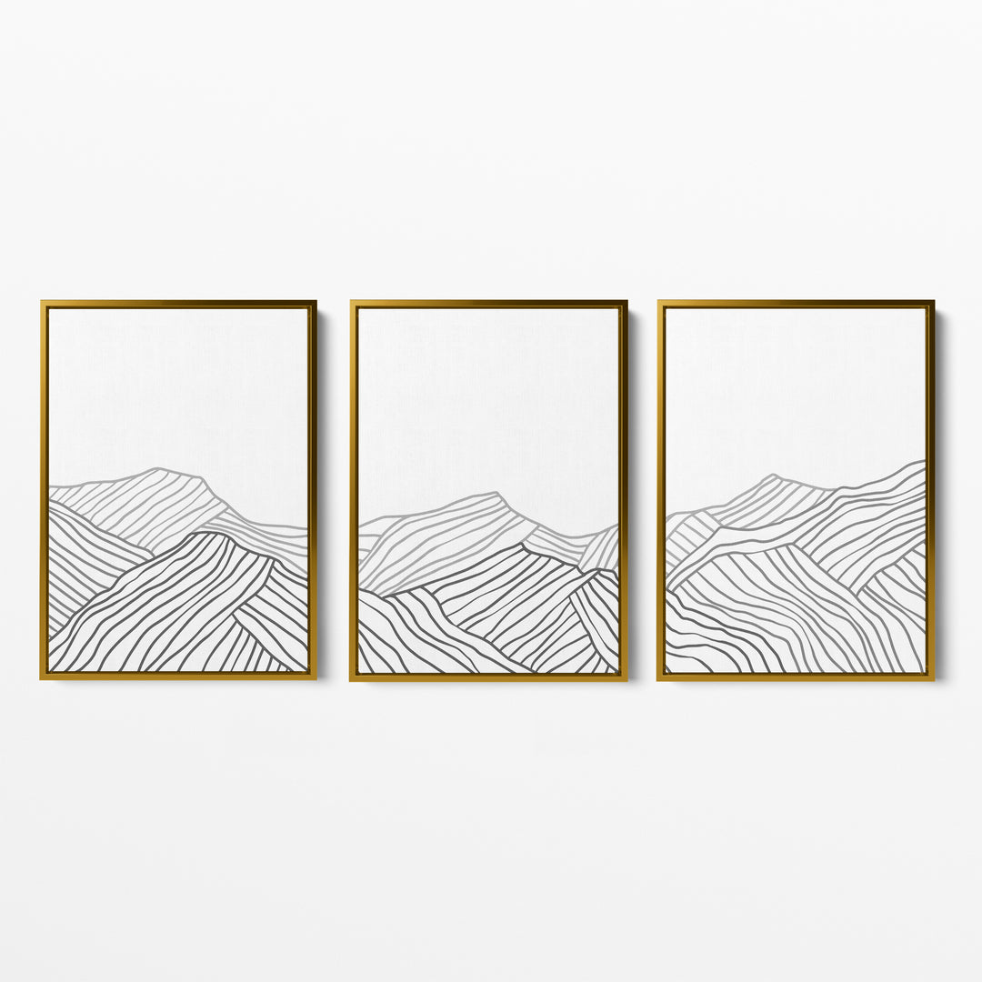 Minimalist Mountains - Set of 3