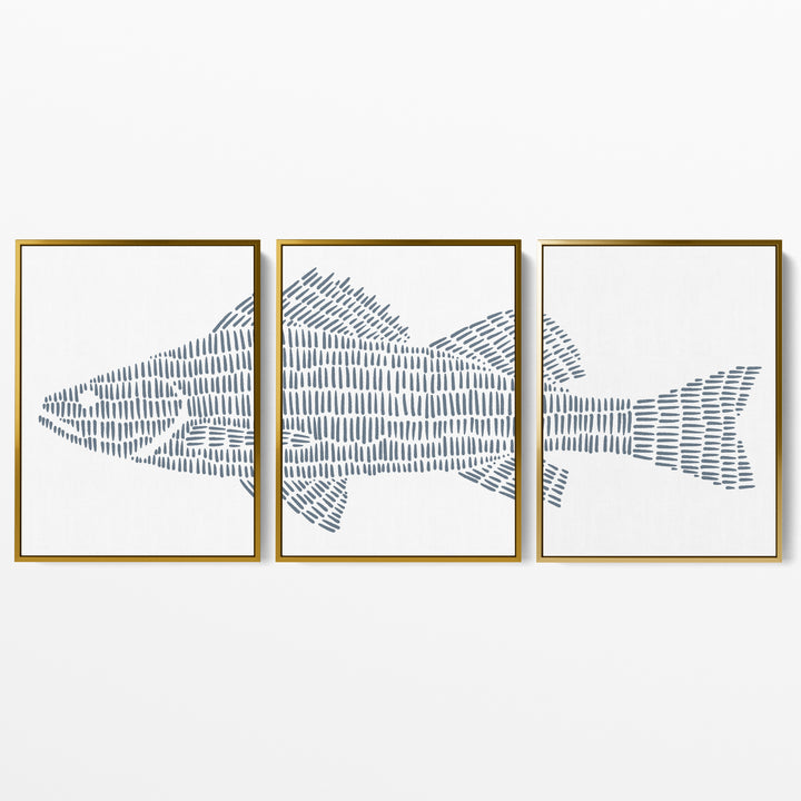 Perch Lake Fish - Set of 3