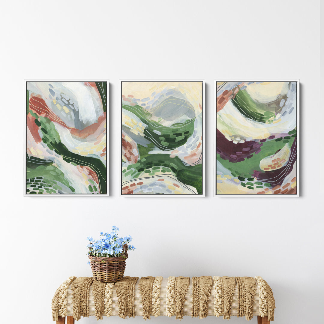 Abstract Windy Florals - Set of 3