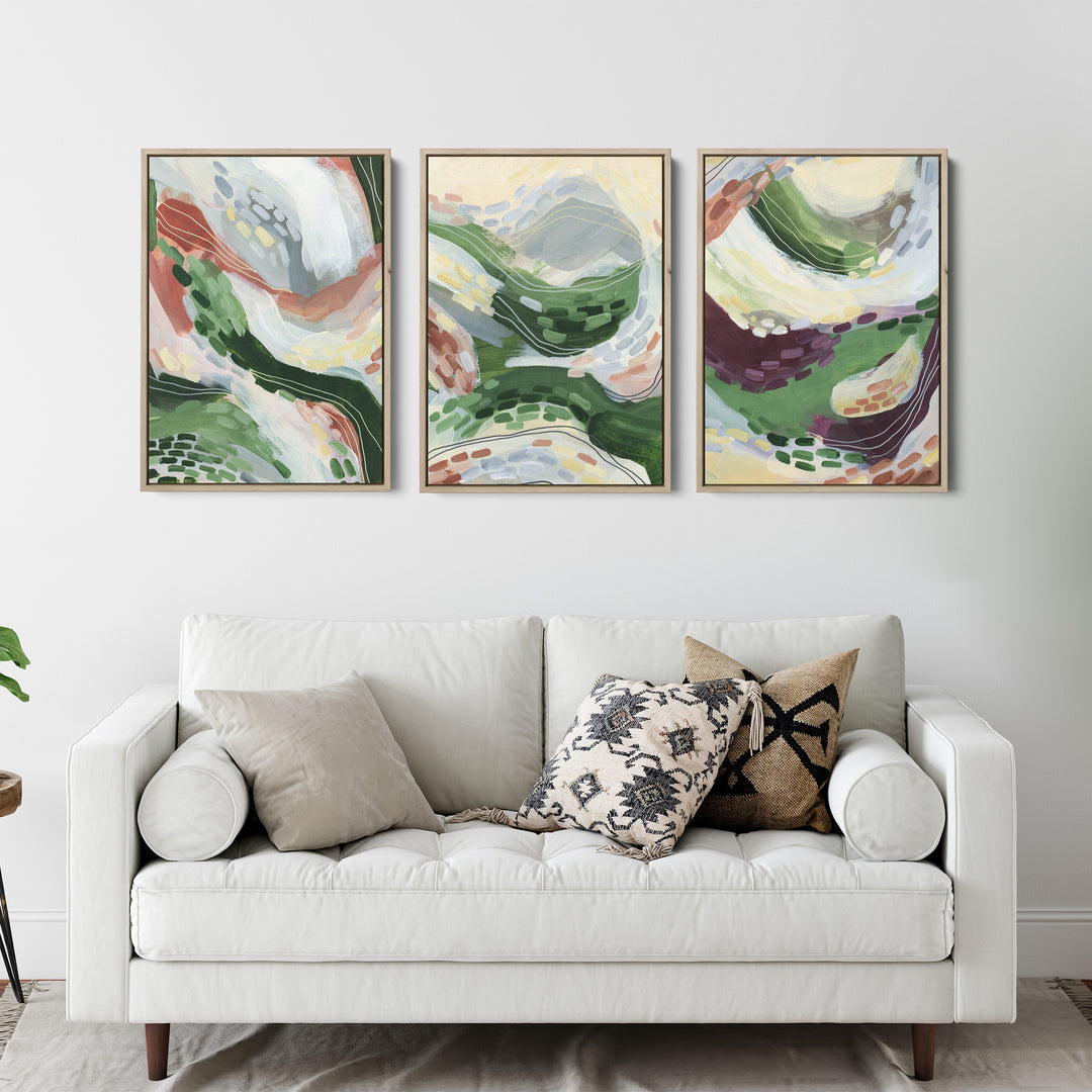 Abstract Windy Florals - Set of 3