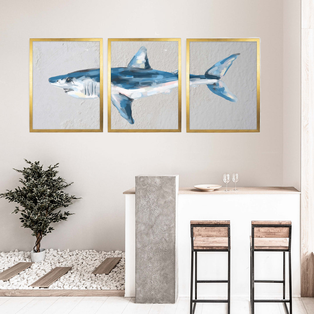 Mako Shark Triptych - Set of 3