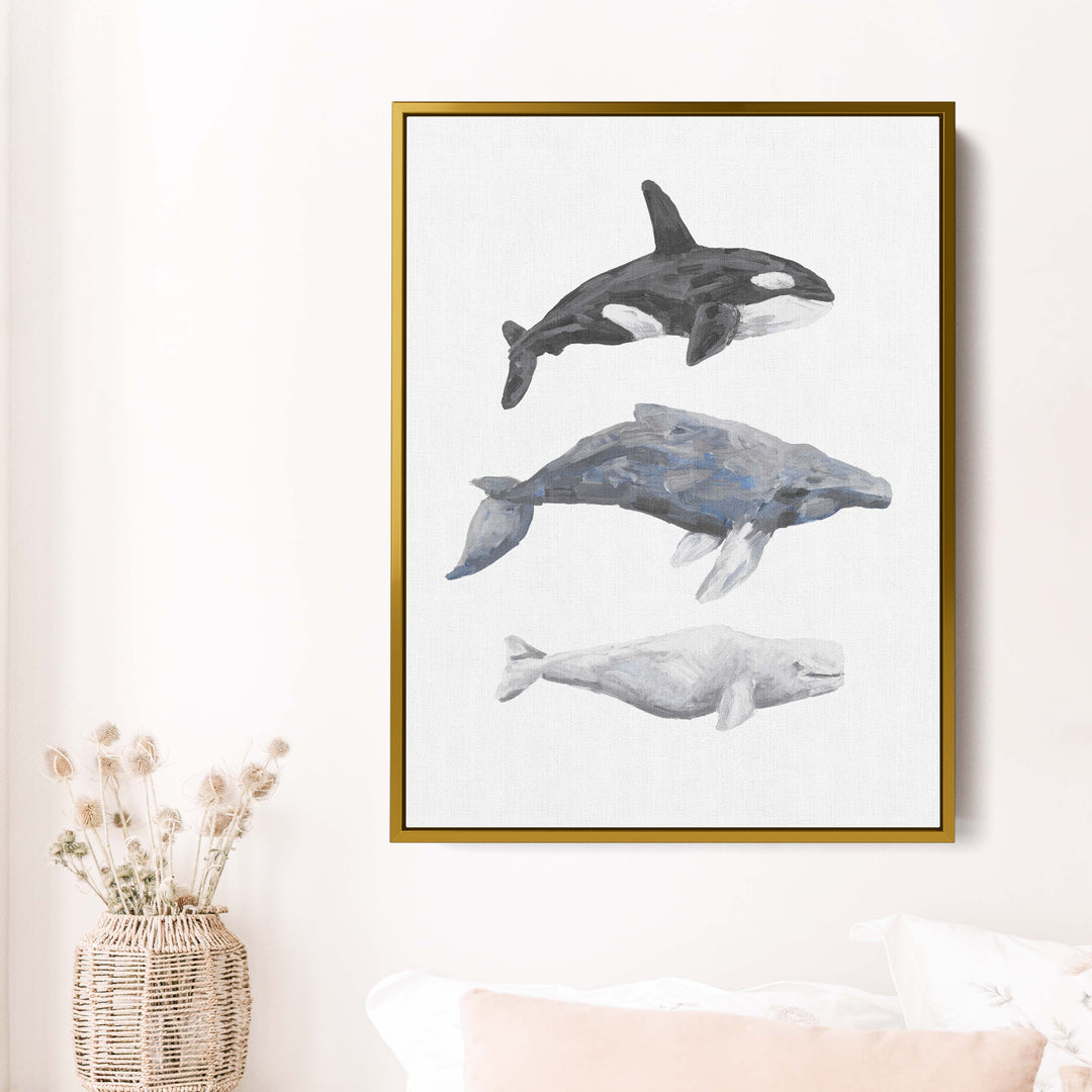 Whale Trio Watercolor