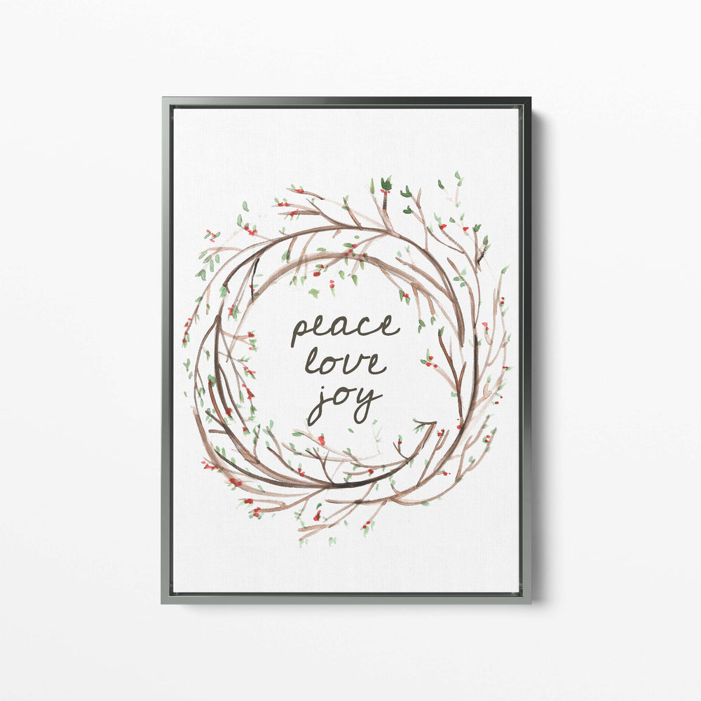 Peace Love Joy Wreath - Jetty Home