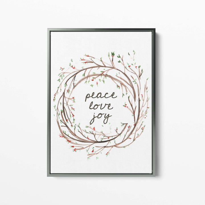 Peace Love Joy Wreath - Jetty Home