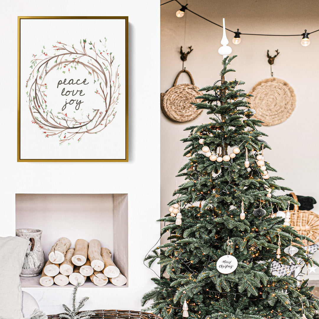 Peace Love Joy Wreath - Jetty Home