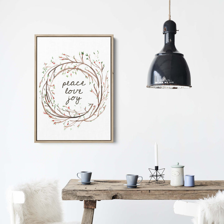 Peace Love Joy Wreath - Jetty Home