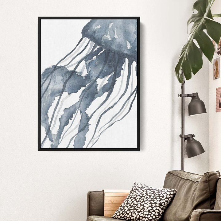 Blue Watercolor Jellyfish No. 1