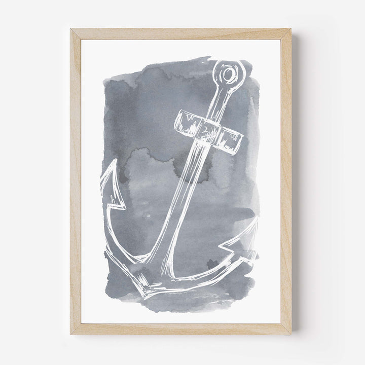 Watercolor Anchor Illustration