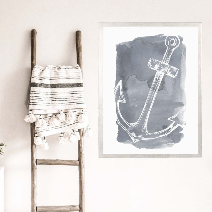 Watercolor Anchor Illustration