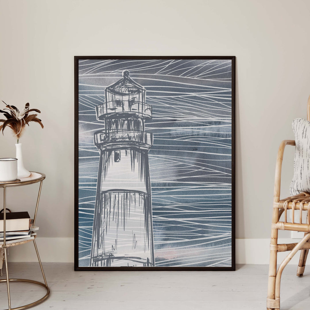 Nautical Blue Lighthouse