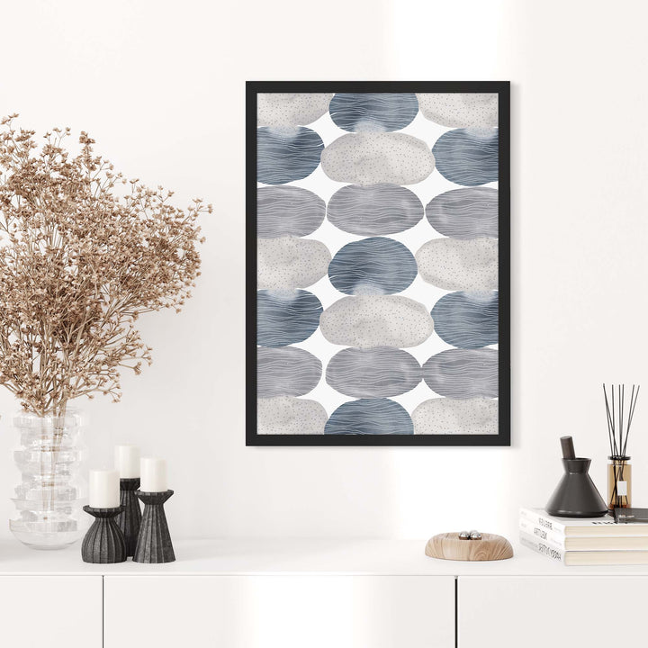 Blue and Gray Circles