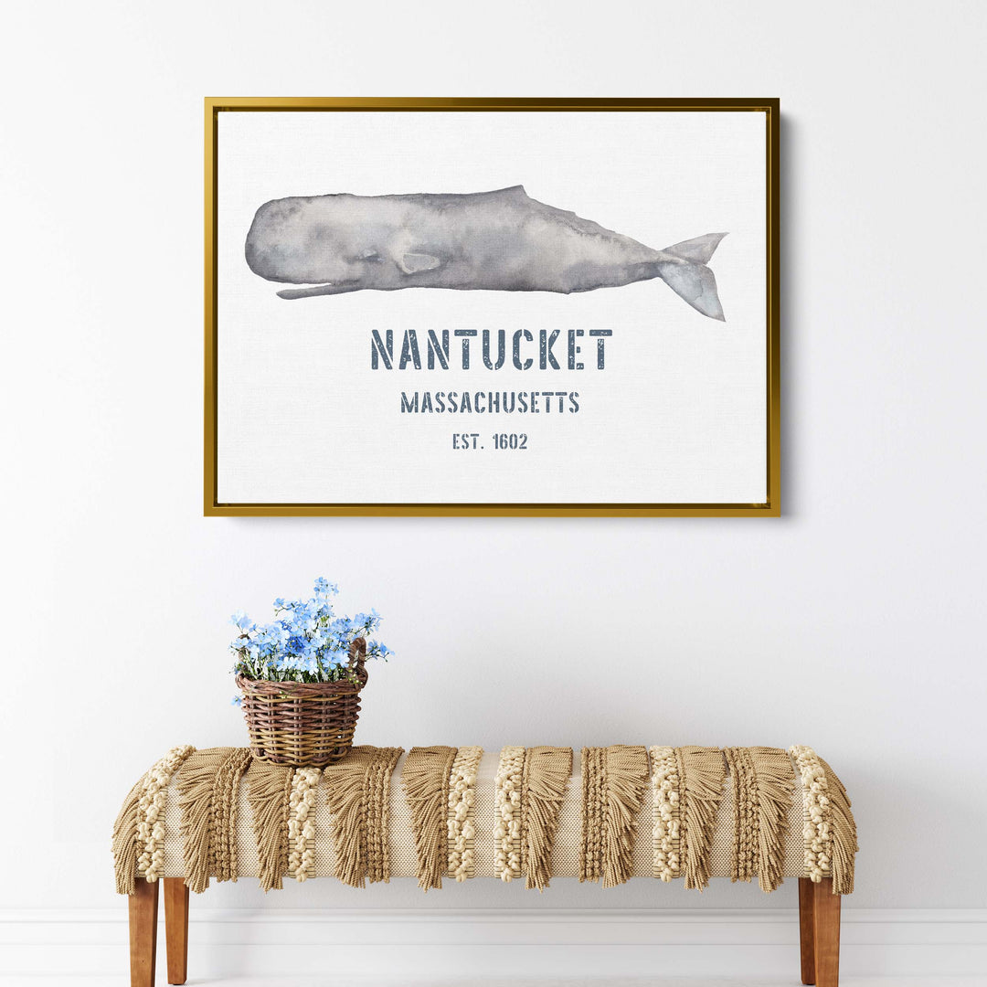 Sperm Whale Nantucket Sign