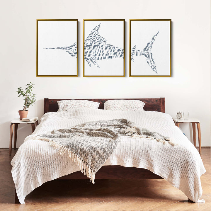 Swordfish Modern Illustration - Set of 3