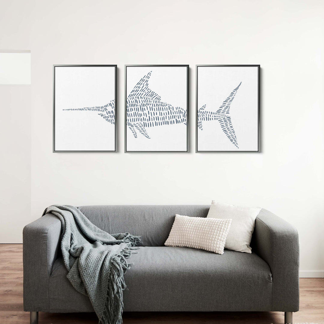 Swordfish Modern Illustration - Set of 3