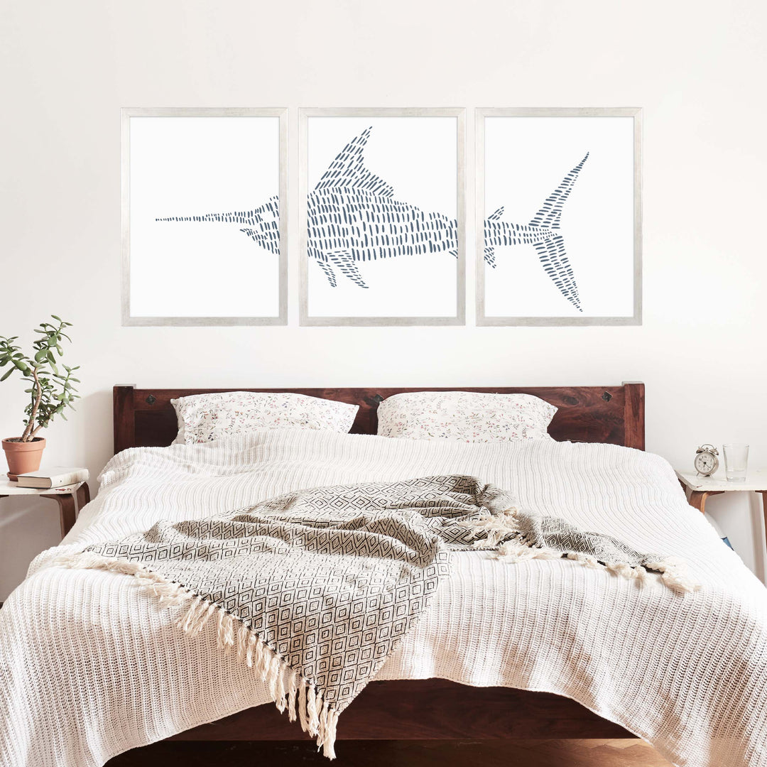 Swordfish Modern Illustration - Set of 3