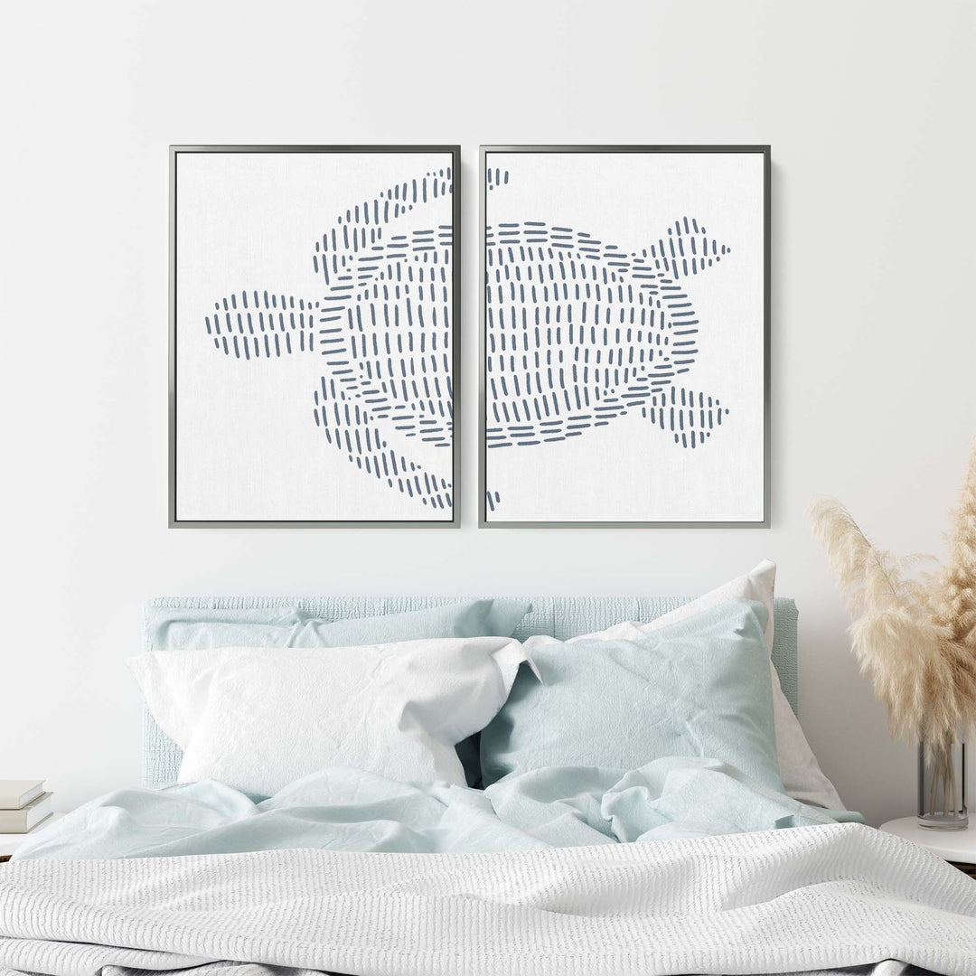 Sea Turtle Illustration - Set of 2