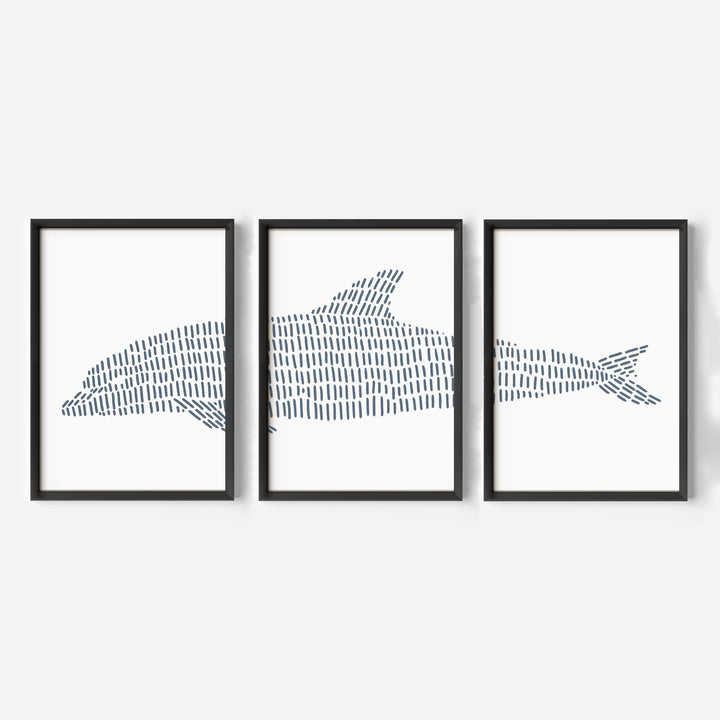 Dolphin Illustration - Set of 3