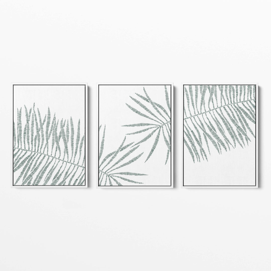 Modern Palm Leaves - Set of 3