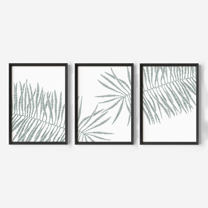 Modern Palm Leaves - Set of 3