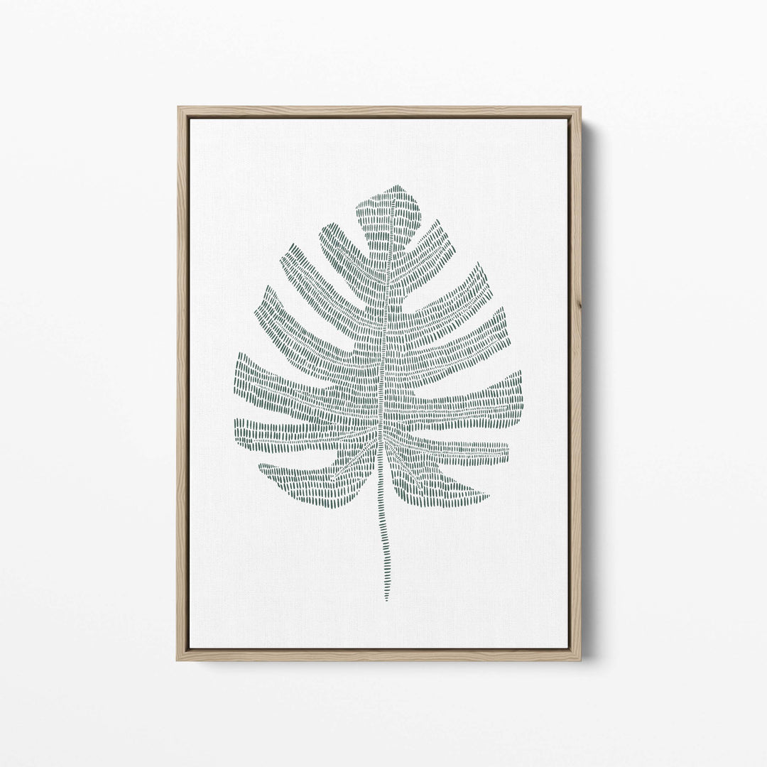 Monstera Palm Leaf Study