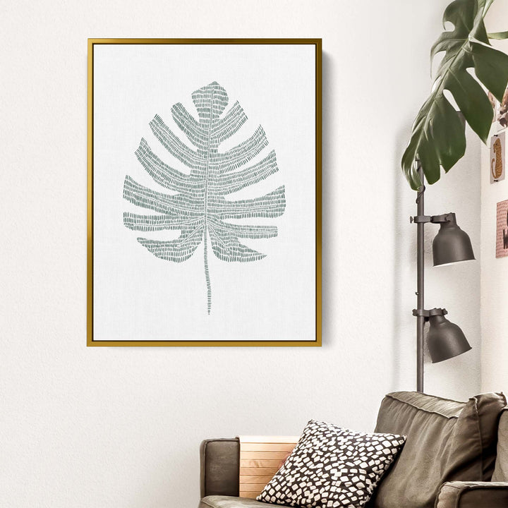 Monstera Palm Leaf Study