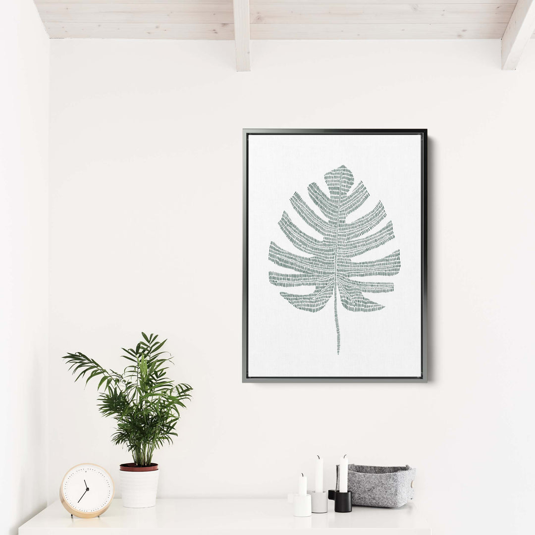 Monstera Palm Leaf Study